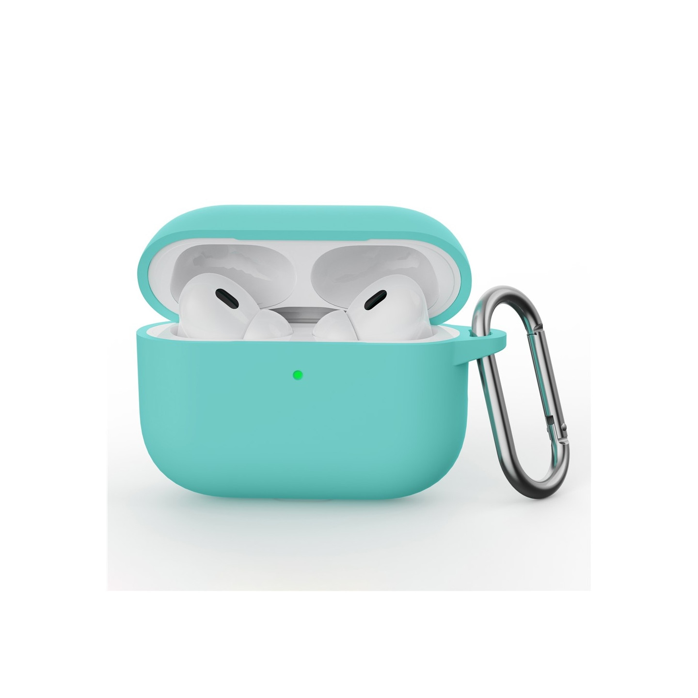 Til AirPods Pro 3 Silikone Etui Integreret Bluetooth Høretelefon Cover med Krog - Mynte