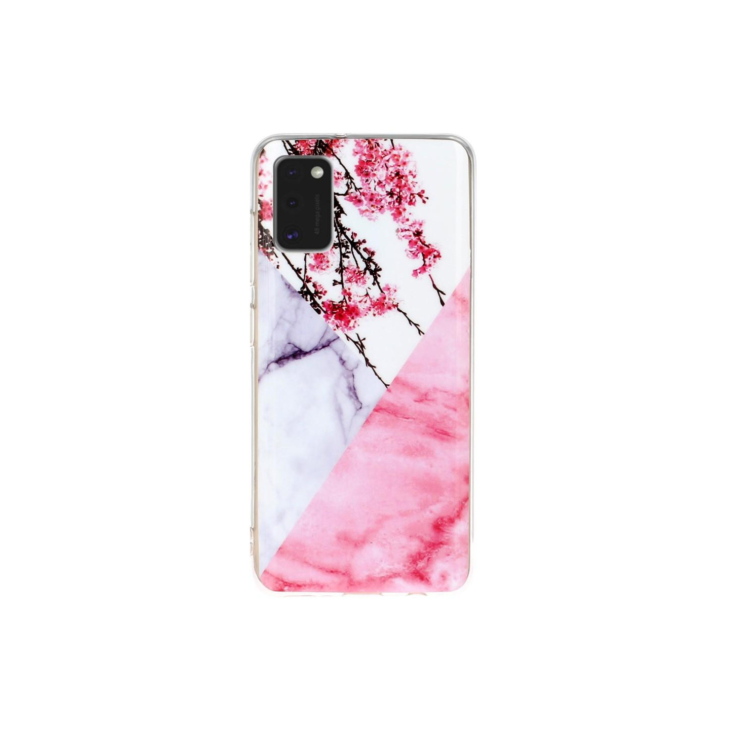 Marble Pattern IMD TPU Soft Back Case for Samsung Galaxy A41 - Style F