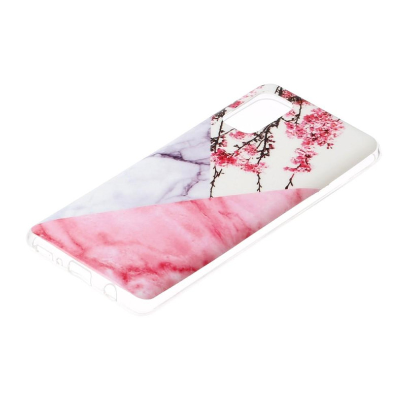Marble Pattern IMD TPU Soft Back Case for Samsung Galaxy A41 - Style F