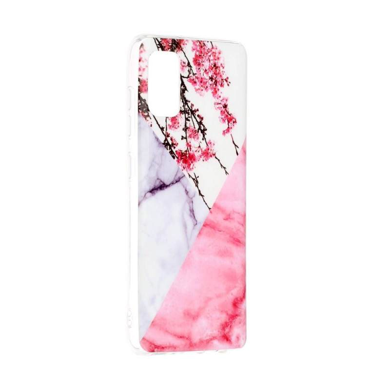 Marble Pattern IMD TPU Soft Back Suojakuori - Samsung Galaxy A41 - Style F