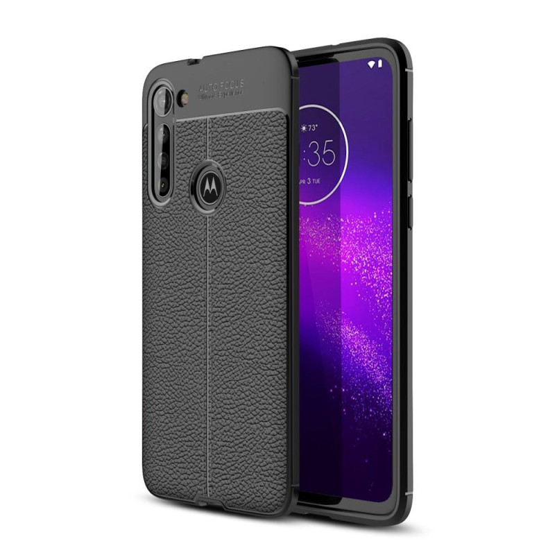 Motorola Moto G8 Power TPU Cover Litchi Texture - Sort