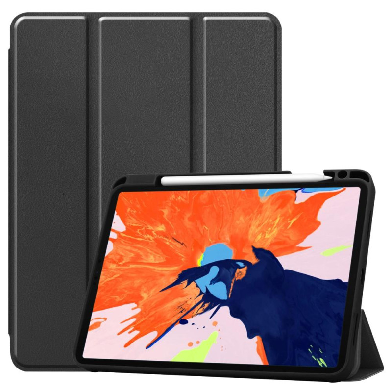 iPadille 12.9" 2020/2018 Tri - fold Stand Smart Tablet - kotelo - musta