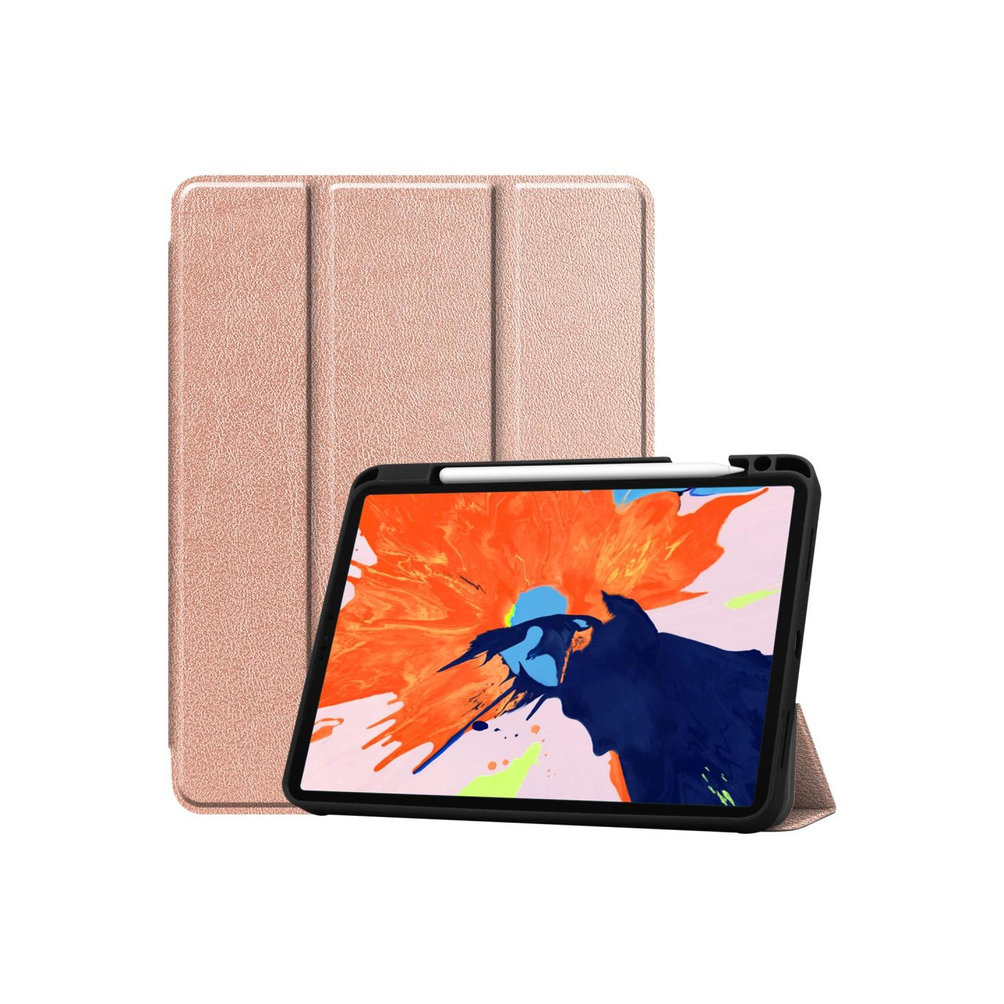 iPad Pro 12.9" 2020/2018 Slim Fit Trefoldelig Cover - Guld