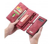 CASEME Samsung Galaxy S10 Retro läder plånboksfodral - Röd
