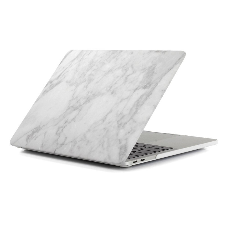 MacBook Air 13.3" A1932 (2018) + Retina - mallinen kotelo Marmori Vaaleanharmaa
