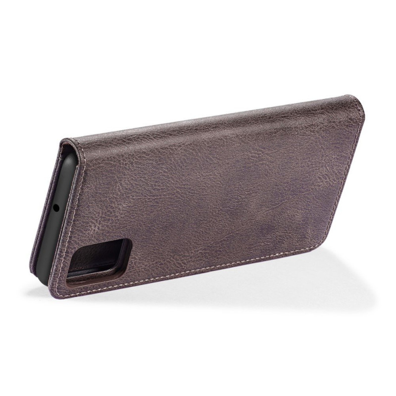 DG.MING Split nahkainen lompakkokotelo Samsung Galaxy A51 - Harmaa