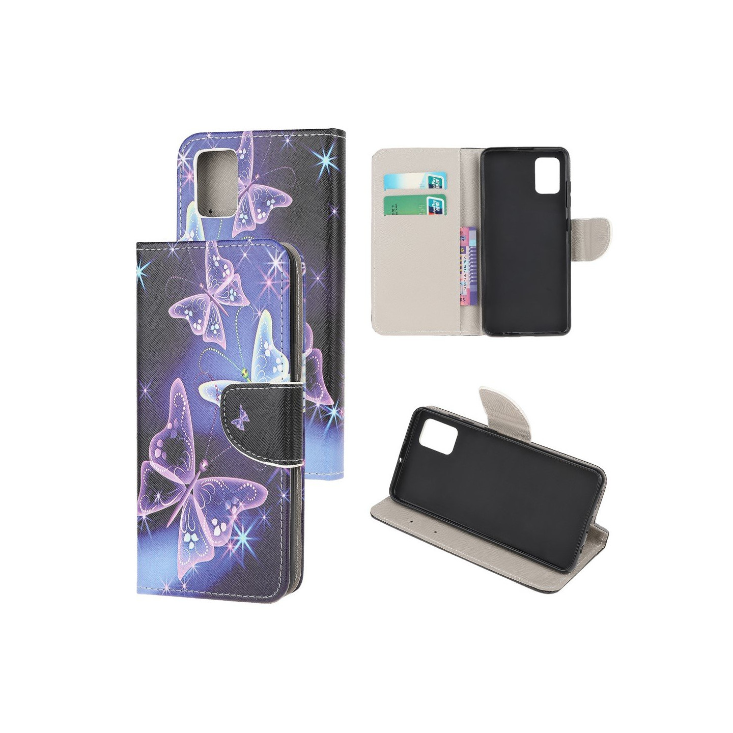 Samsung Galaxy A51 Lommebok - deksel - Vakker Sommerfugl