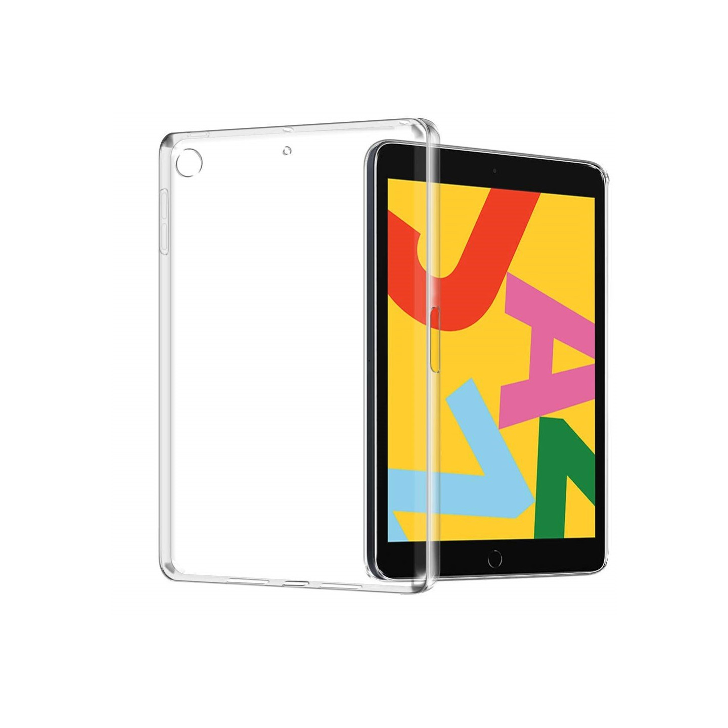 iPad 10.2 2021/2020/2019 Klar gennemsigtig TPU - dækketui skal