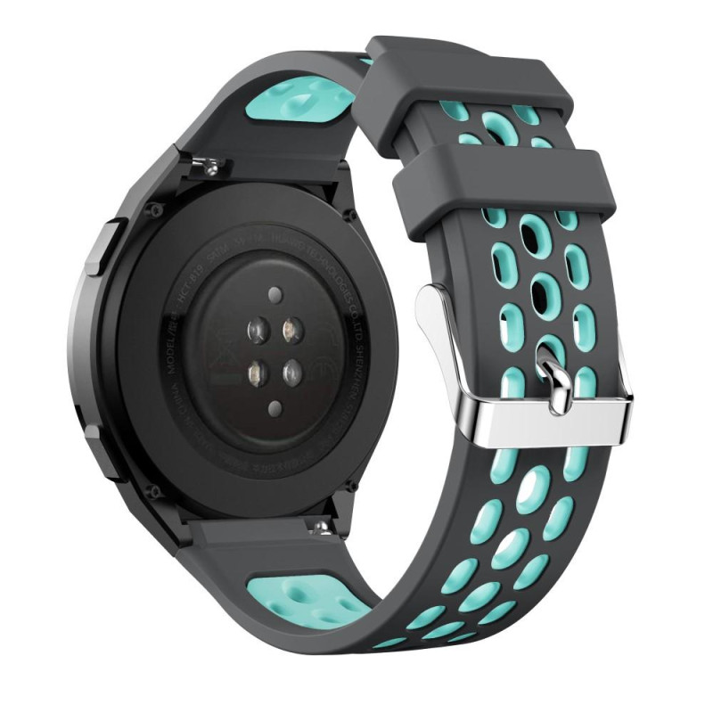 Soft Silicone Watch Strap for Huawei Watch GT 2e - Grey/Green