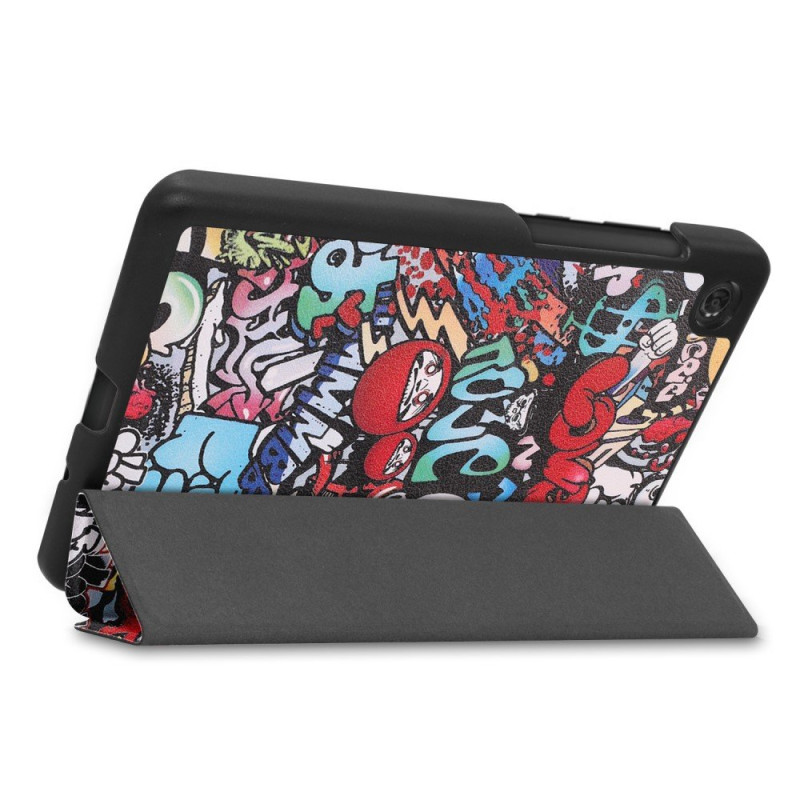 Trifoldbart cover til Lenovo Tab M7 (1 Gen) - Graffiti