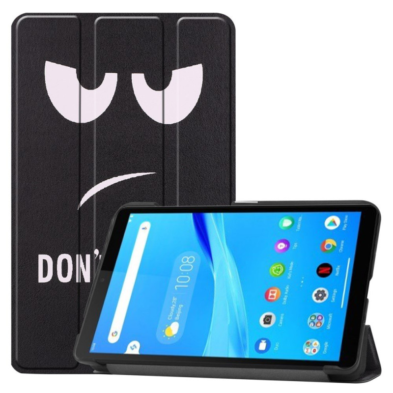Kuvio Kolminkertainen jalustan kansi Lenovo Tab M7 - Don't Touch Me
