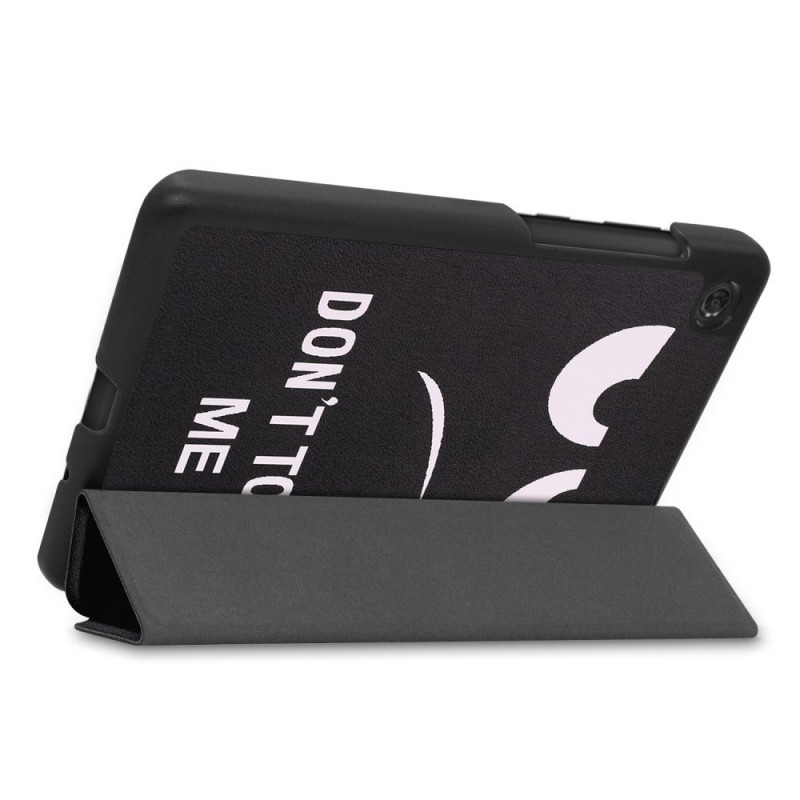 Kuvio Kolminkertainen jalustan kansi Lenovo Tab M7 - Don't Touch Me