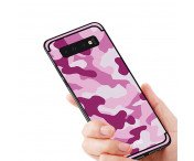 NXE Samsung Galaxy S10 TPU-Skal - Kamouflage - Rose