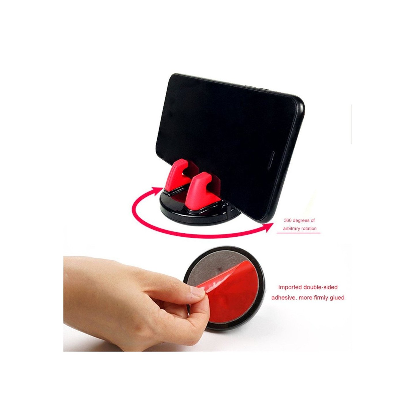 Soft Silicone 360 Degree Rotary Car/Desktop Mount Bracket