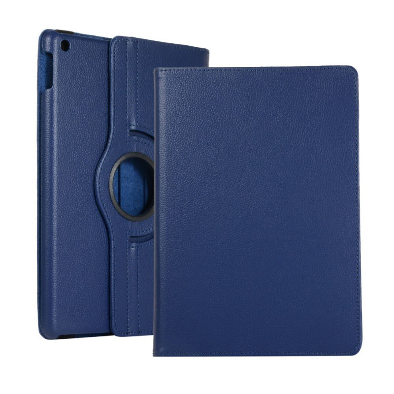 Apple iPad 10.2 2021/2020/2019 Litchi Texture Case - Dark Blue