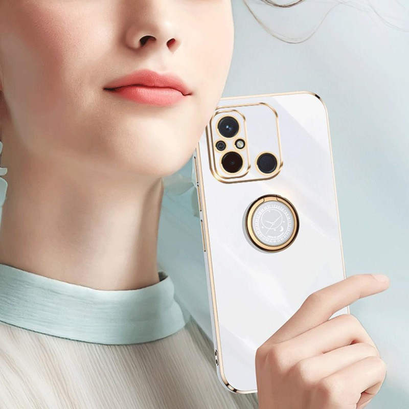 XINLI Xiaomi Redmi 12C - rengasjalkakotelolle TPU - kansi - musta