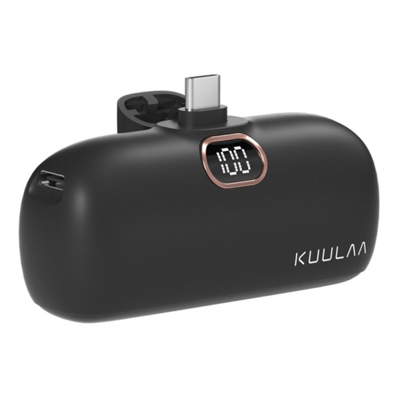 KUULAA 18W 5000mAh kannettava puhelimen laturi USB - C 2 porttia