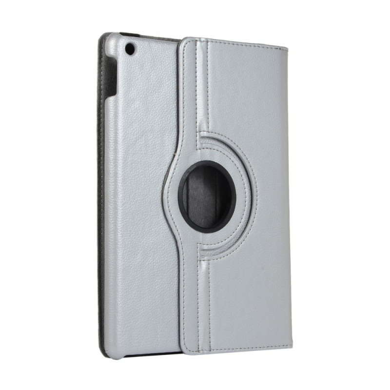 Apple iPad 10.2 2021/2020 Litchi Texture Stand Tablet Case - Silver
