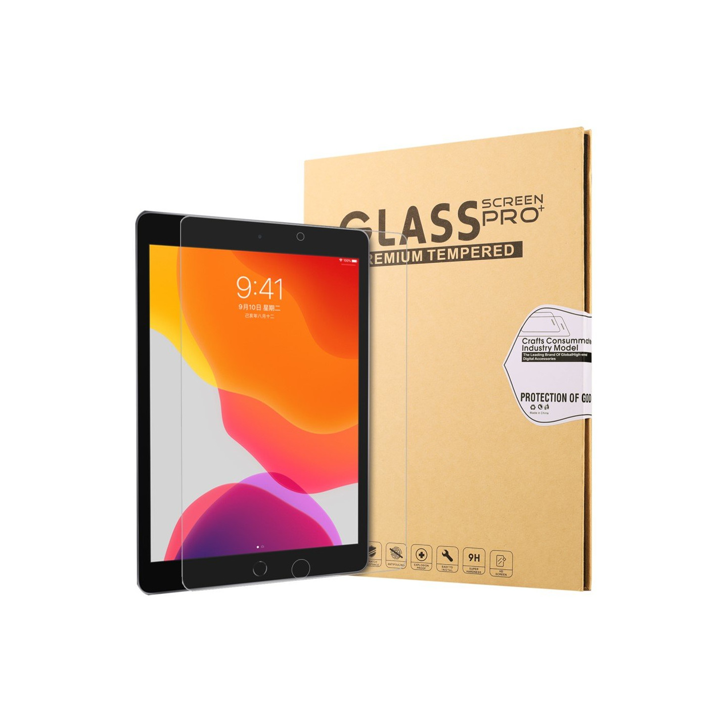 Herdet glass til Apple iPad 10.2 2021/2020/2019