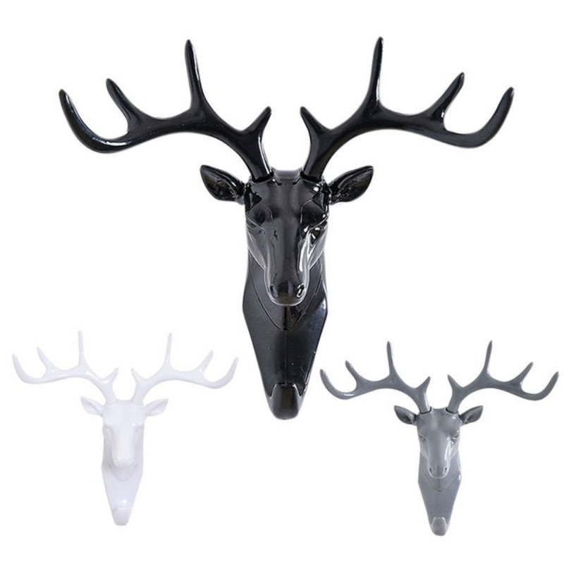 Krok/henger for nøkler - ren svart