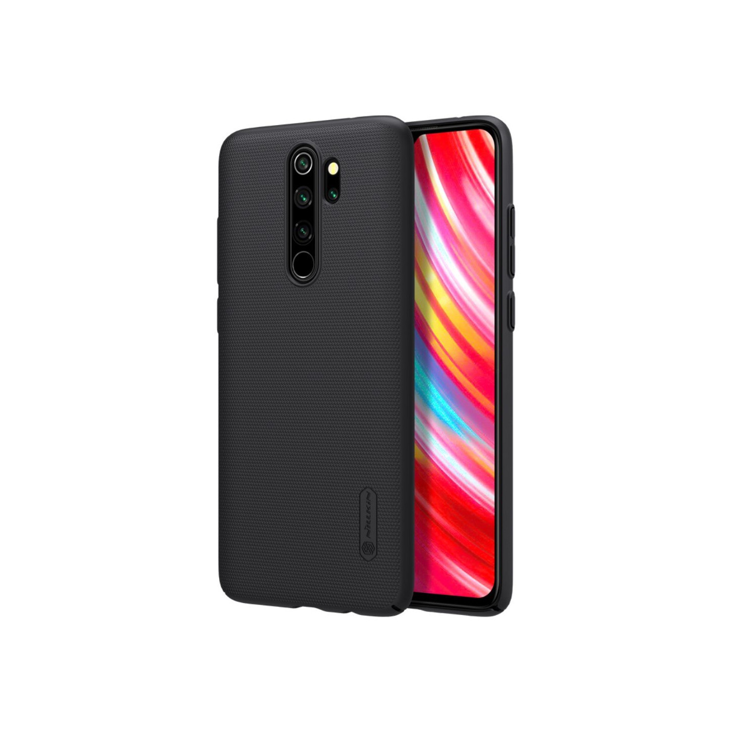 NILLKIN Frosted Hard Plastic Suojakuori - Xiaomi Note 8 Pro - Musta