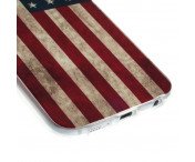 TPU Skal Samsung Galaxy S6 Retro US American Flag