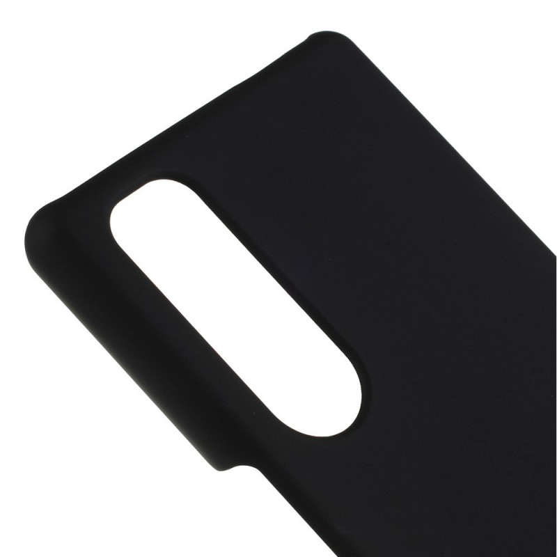 Rubberized Hard Plastic Cover for Sony Xperia 5 - Black