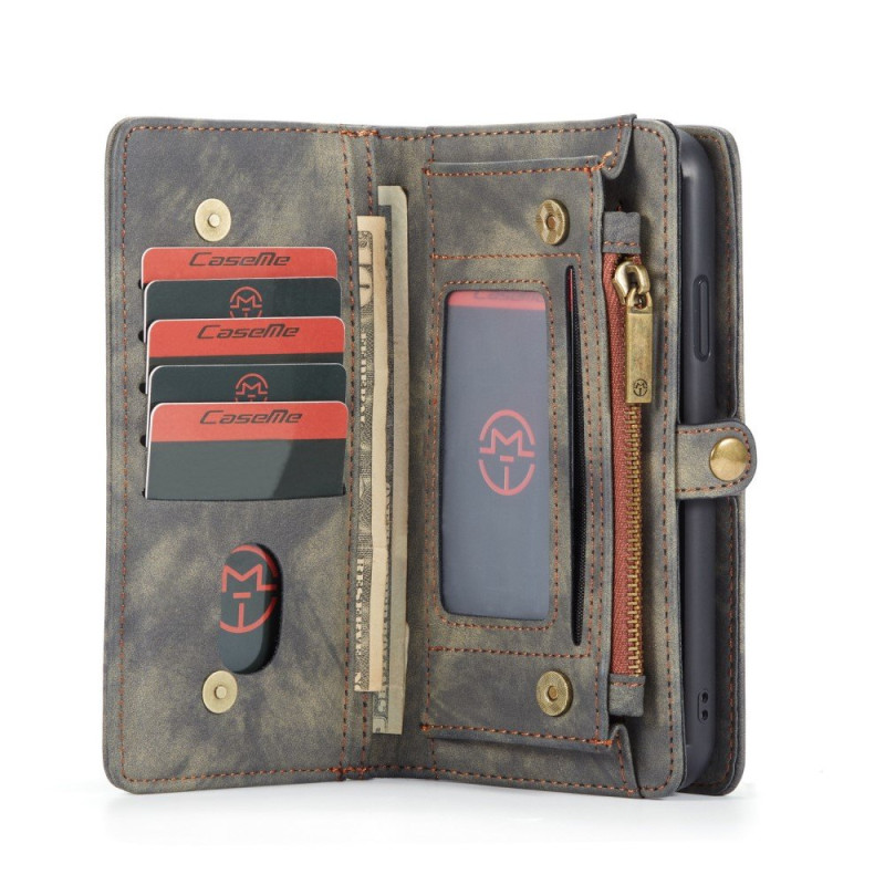 iPhone 11 CASEME Split Lompakkokotelo - Harmaa