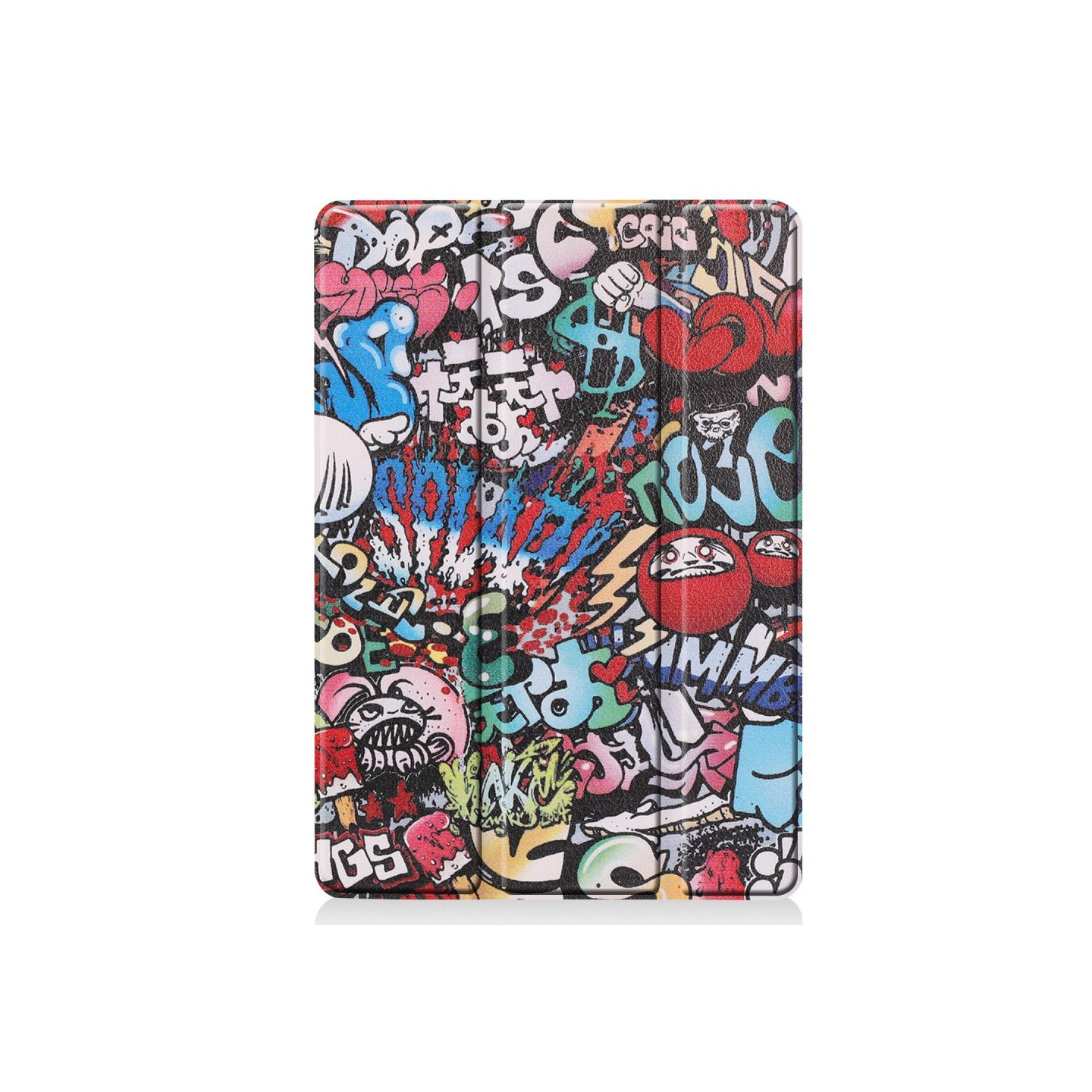 Apple iPad 10.2 Tri - fold Stand Tablet Case - Graffiti Pattern