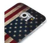 TPU Skal Samsung Galaxy S6 Retro US American Flag