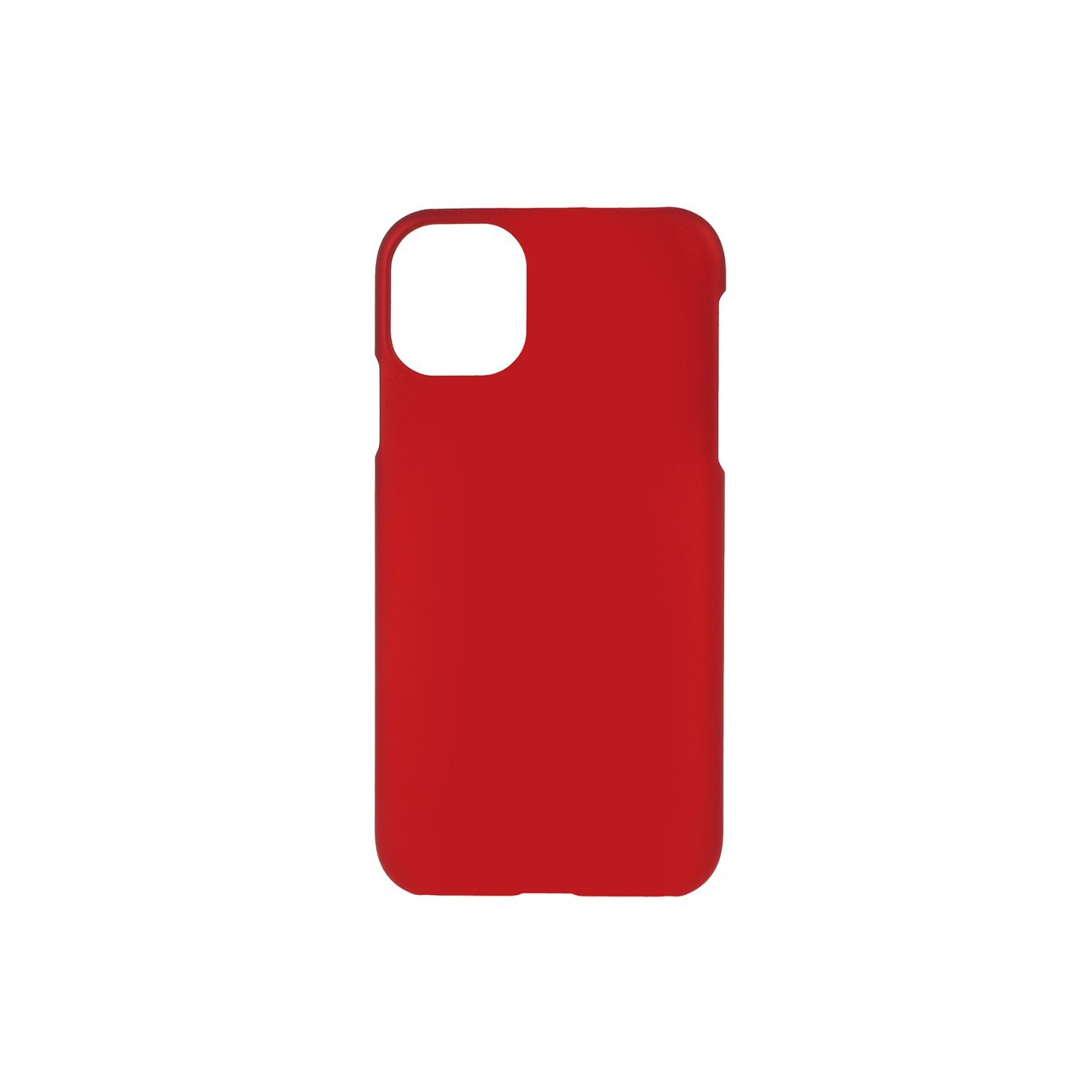 Rubberized PC Back Case for iPhone 11 - Red