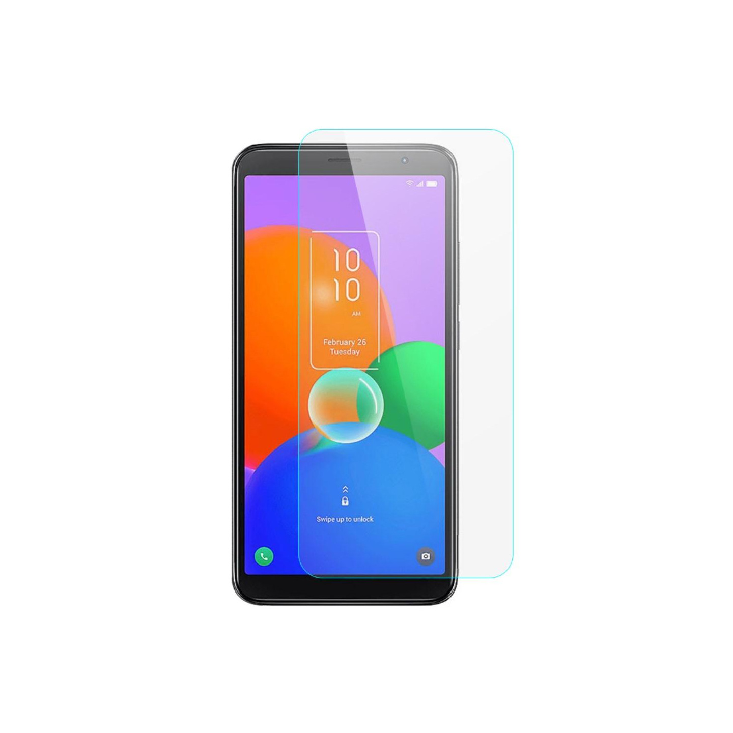 TCL 403 herdet glass 0,3 mm buekant