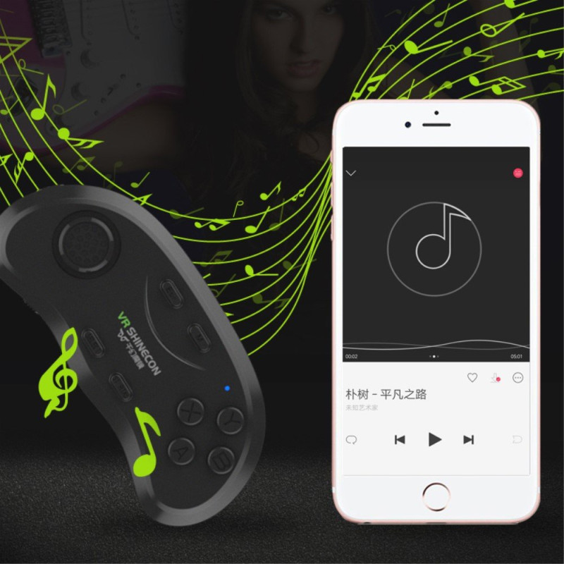 VR SHINECON Bluetooth Remote Control Game Handle Wireless Shutter