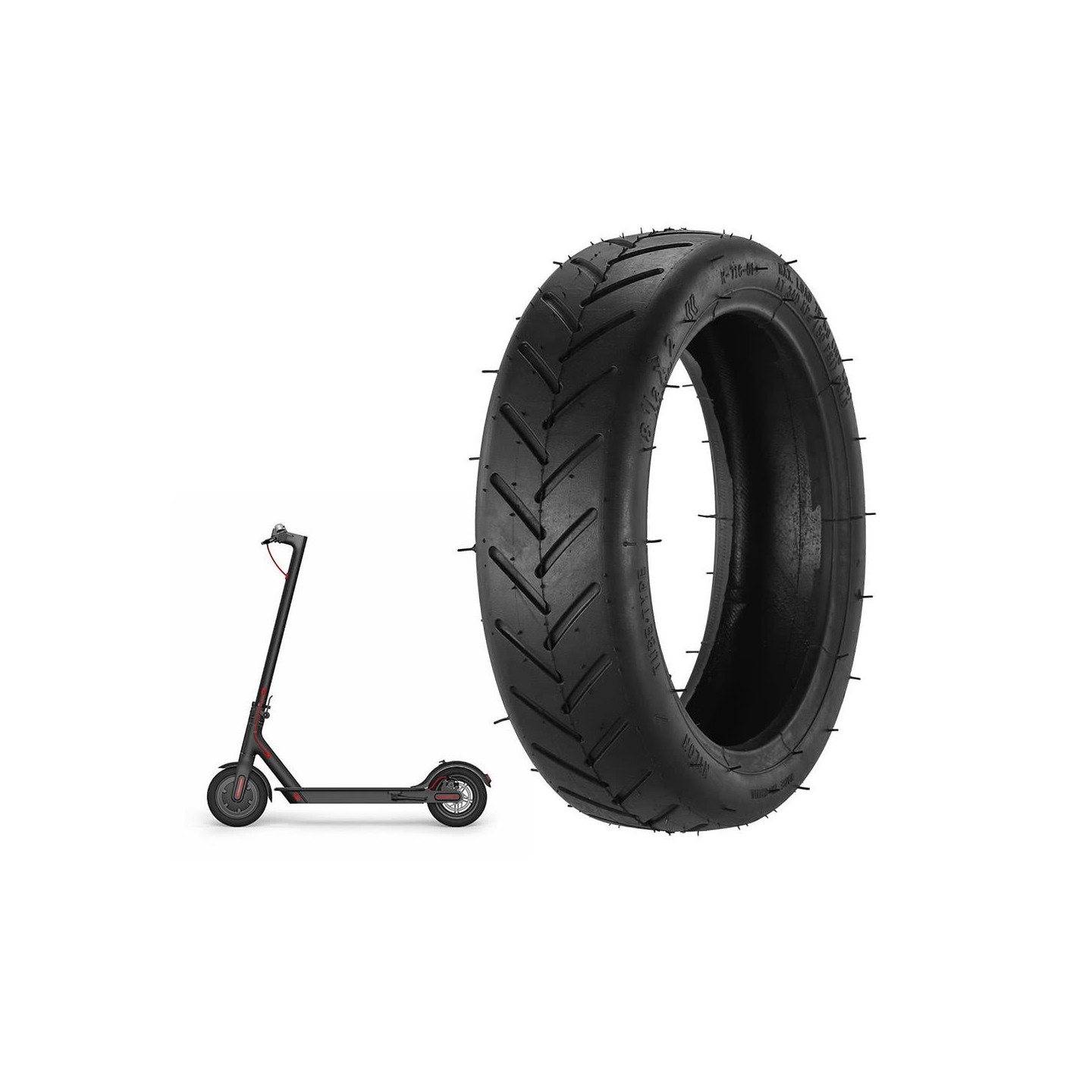 Spare tire + tube for Xiaomi M365 Electric Scooter, 2 - pack