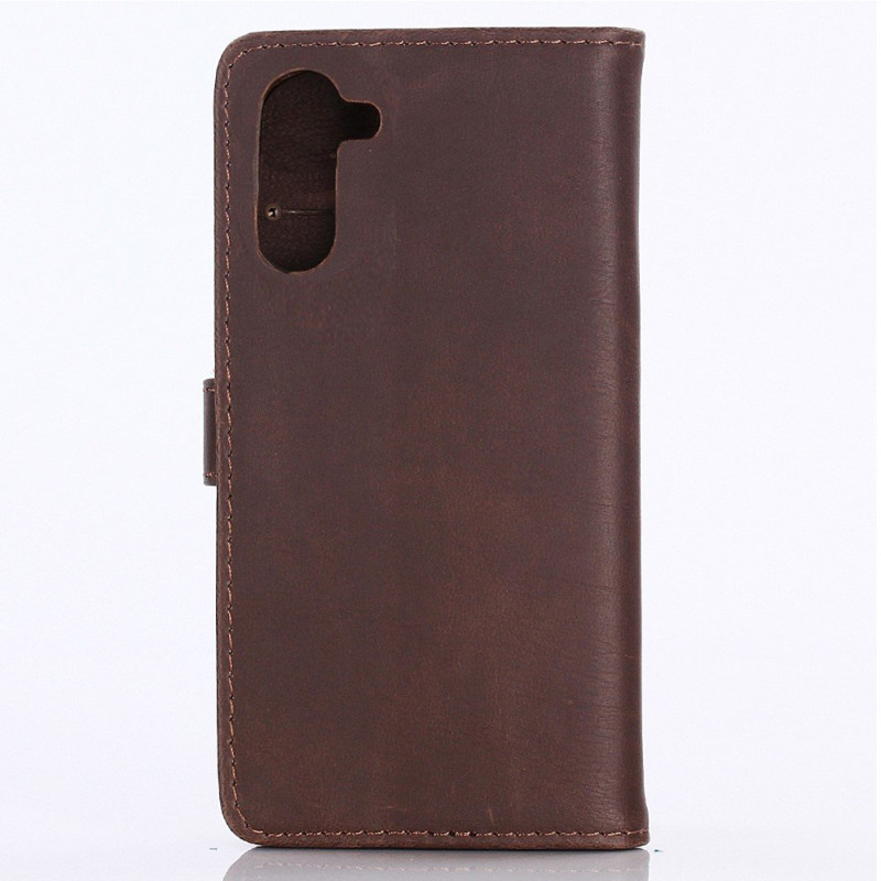 Crazy Horse Wallet Case for Samsung Galaxy Note 10 - Coffee