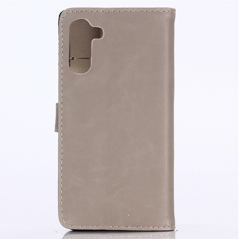Crazy Horse Lompakkokotelo - Samsung Galaxy Note 10 - Beige