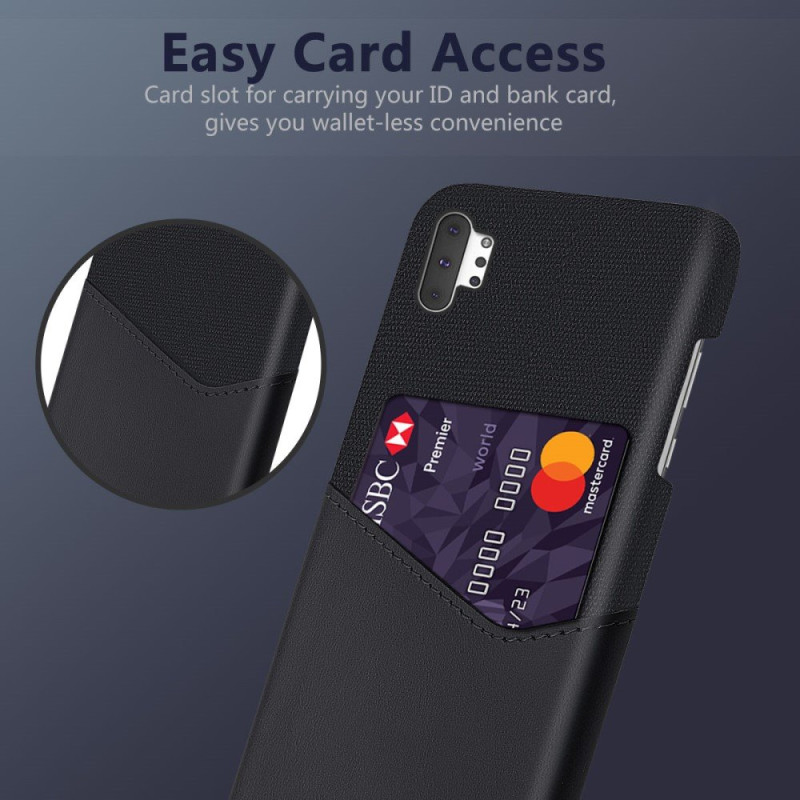 KSQ Samsung Galaxy Note 10 Plus Deksel Med Kortspor - Svart