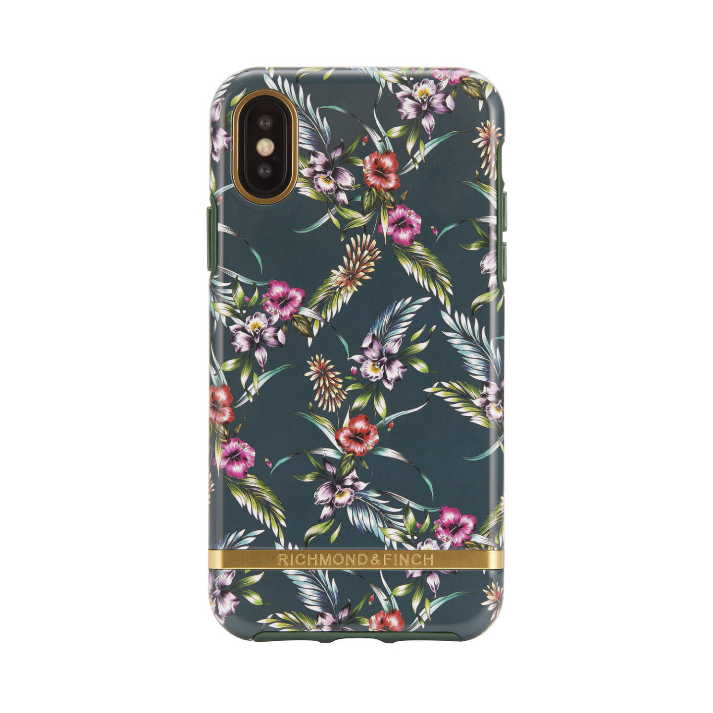 Richmond & Finch suojakuori to IPhone XS Max - Emerald Blossom