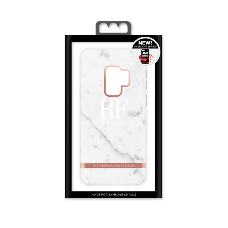 Richmond & Finch suojakuori to Samsung Galaxy S9 Plus - Valkoinen Marble