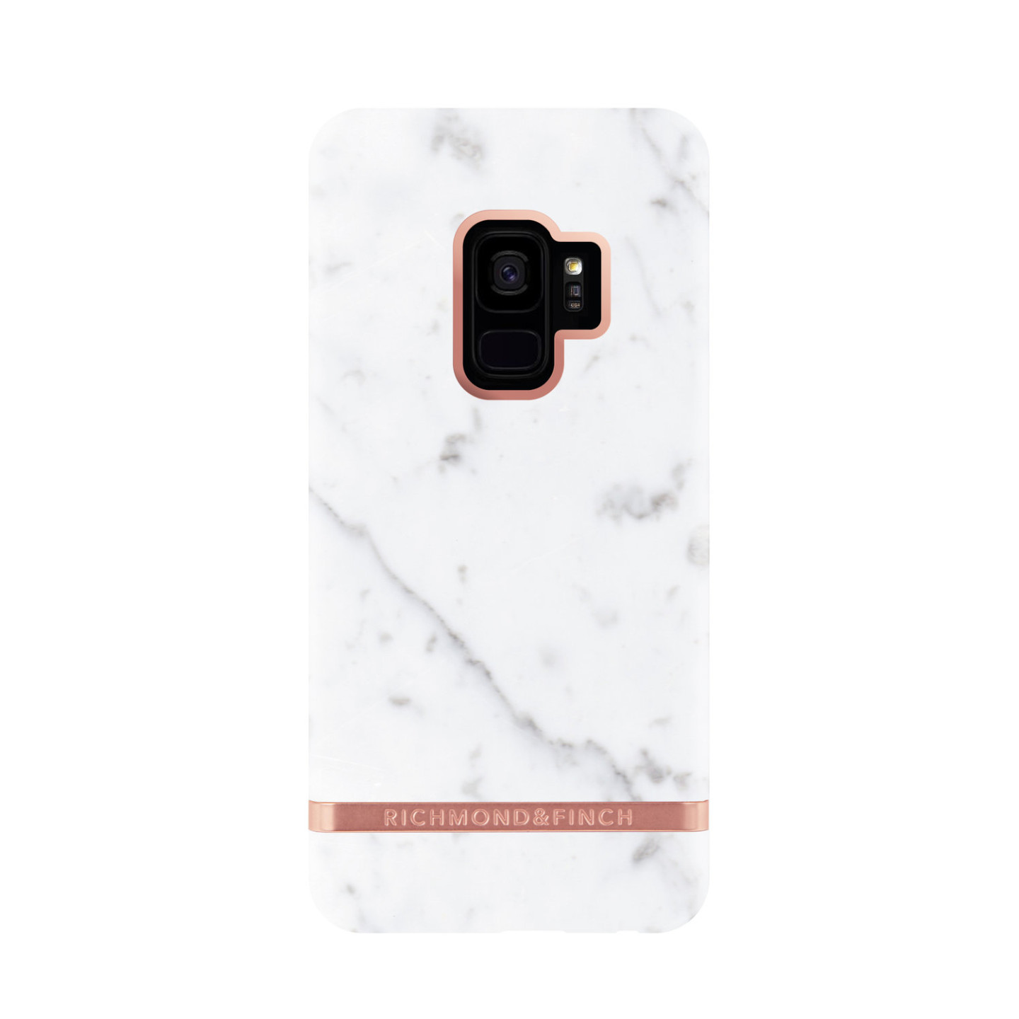 Richmond & Finch suojakuori to Samsung Galaxy S9 Valkoinen Marble - Rosé