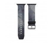 Silicone klockrem för Apple Watch 4 40mm, 3/2/1 38mm - Grey Triangle