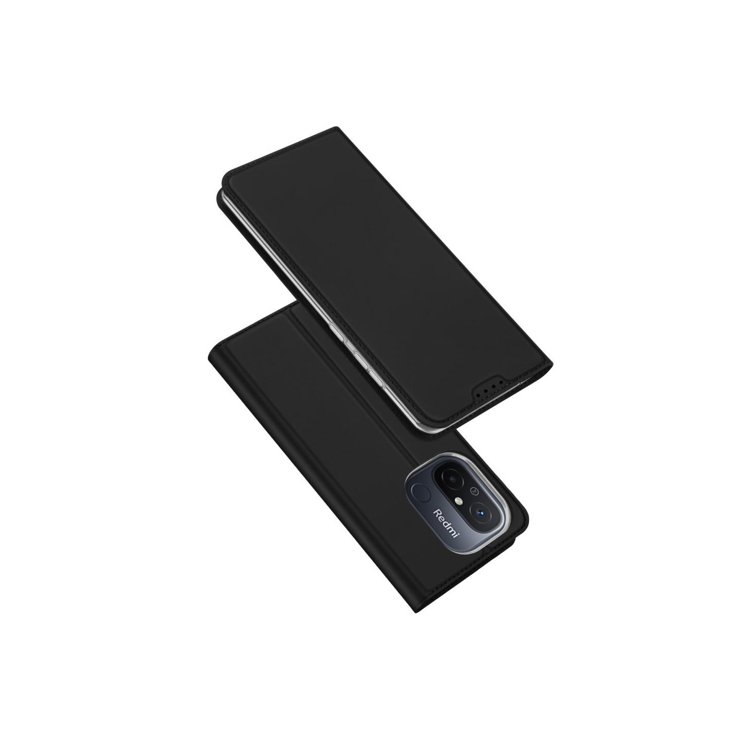 DUX DUCIS Skin Pro - sarjan kotelo korttipaikalla Xiaomi Redmi 12C - Musta