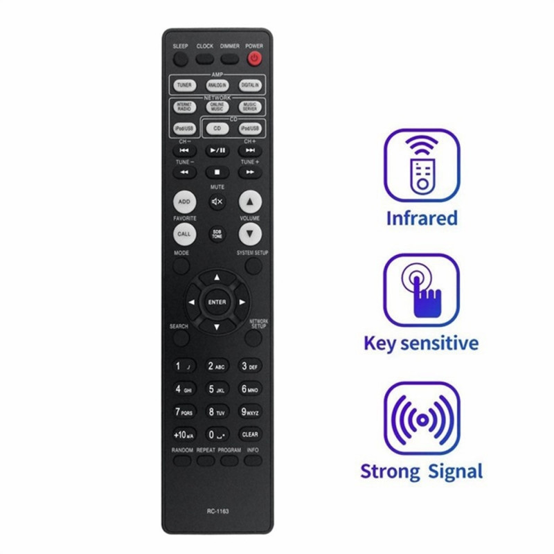 Kaukosäätimen vaihto RC-1163 DENON AV Receiver