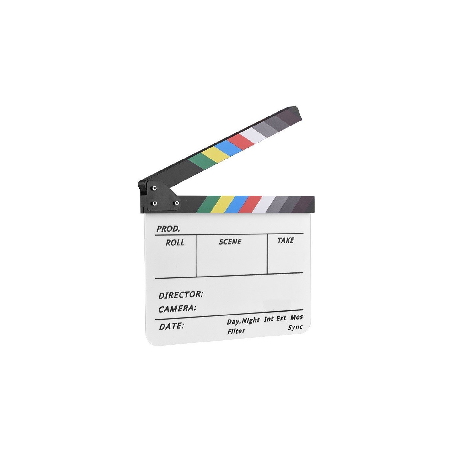 Instruktør Film Clapboard Movie Cut Scene Clapper Board - Farverig pind