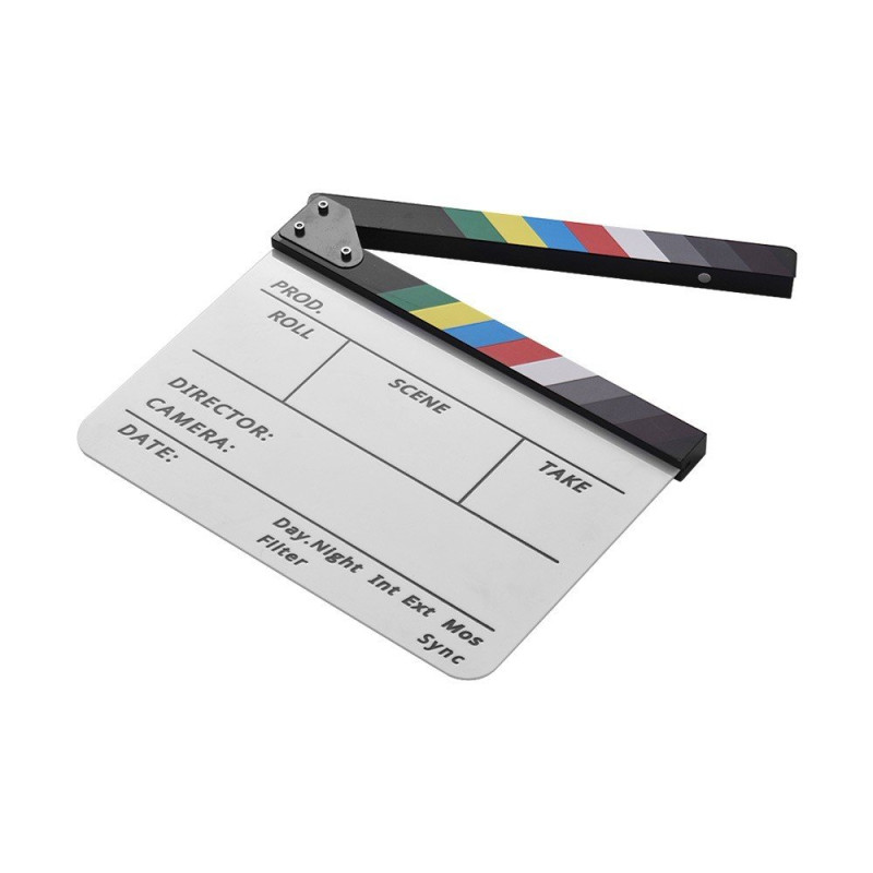 Clapboard Clapping Filmopptak med blyant - farge
