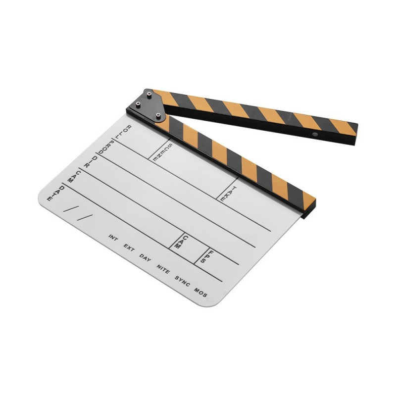 Instruktør Film Clapboard Movie Cut Scene Clapper Board - Hvid