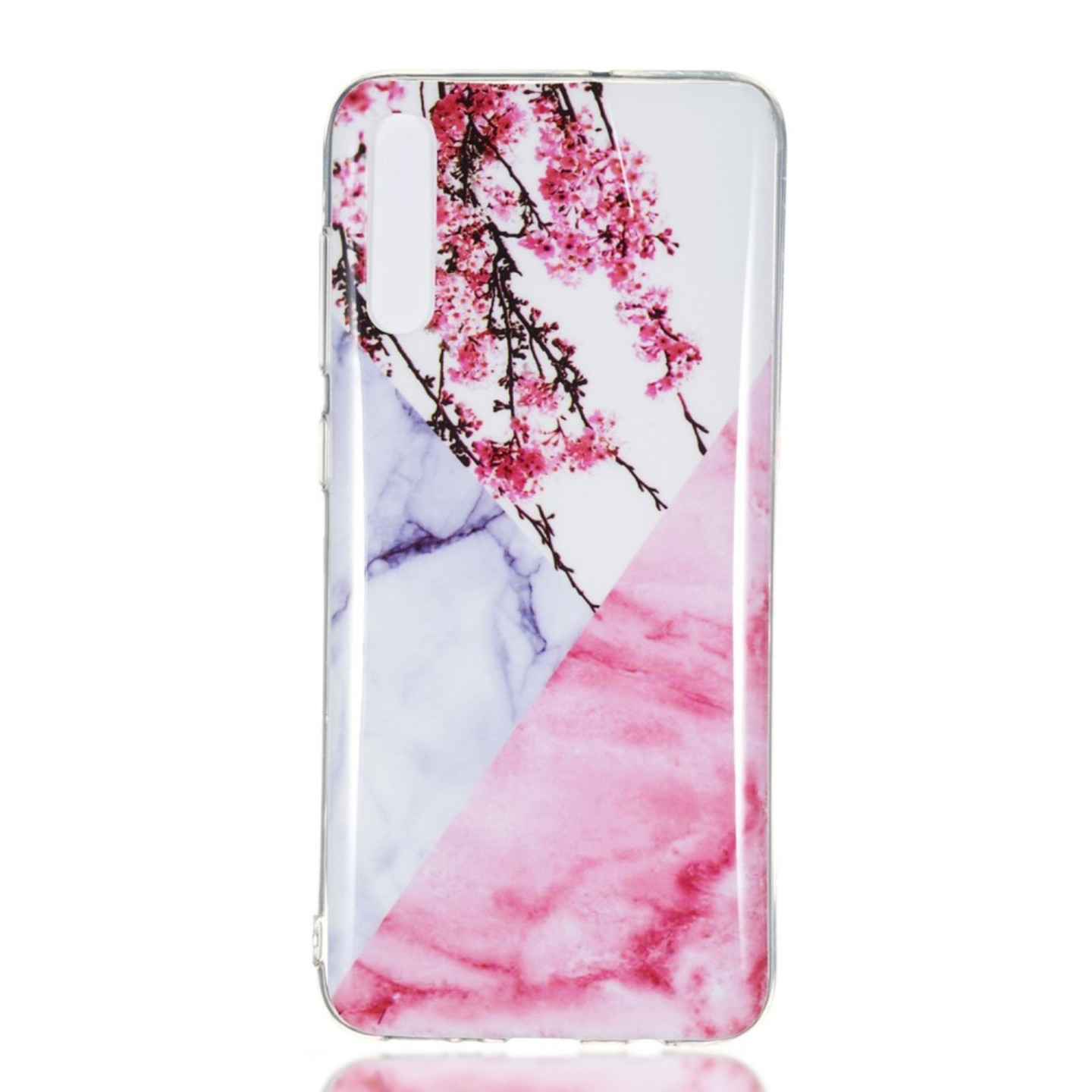 Marble Pattern IMD TPU Soft Back Case for Samsung Galaxy A70 - Style I