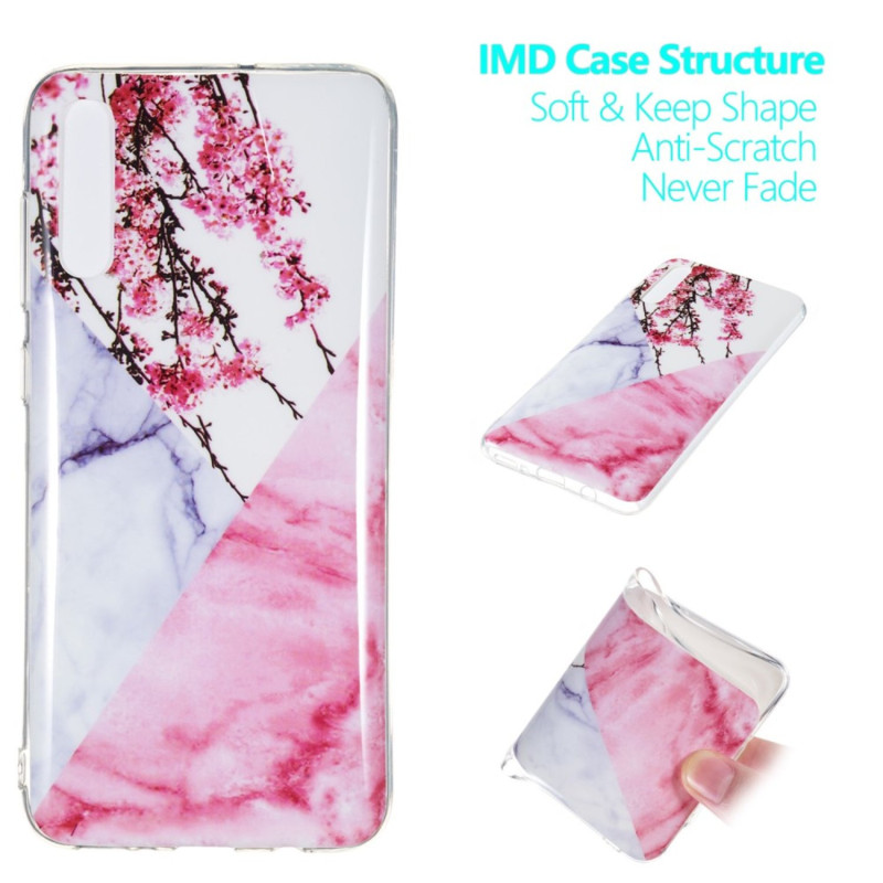 Marble Pattern IMD TPU Soft Back Case for Samsung Galaxy A70 - Style I