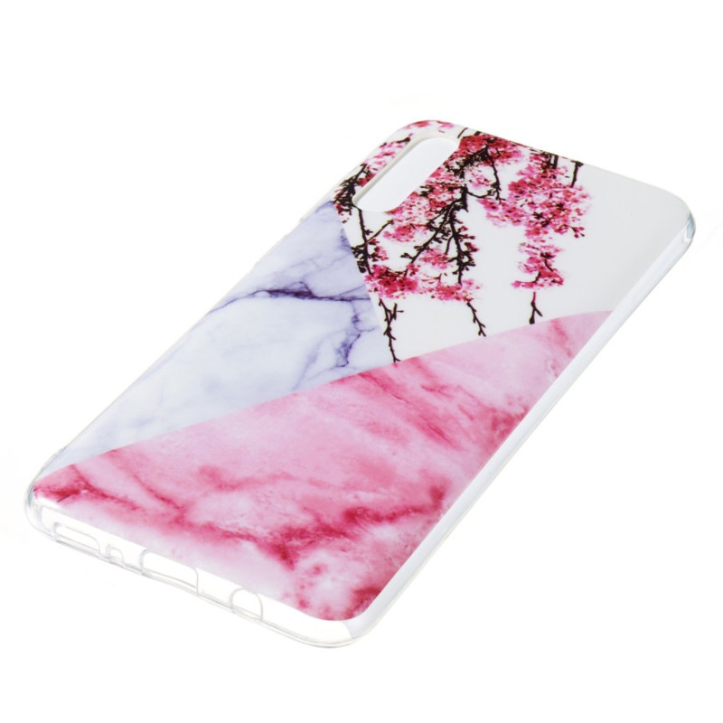 Marble Pattern IMD TPU Soft Back Suojakuori - Samsung Galaxy A70 - Style I