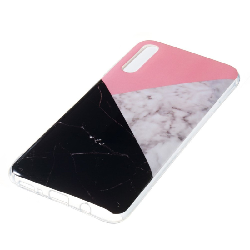 Marble Pattern IMD TPU Soft Back Suojakuori - Samsung Galaxy A70 - Style D